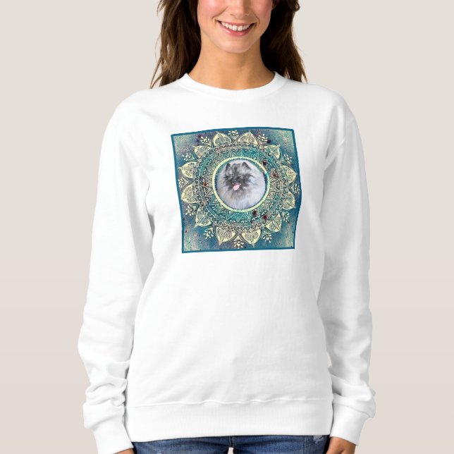 Camiseta Kees no bluegreen mandala (Frente)