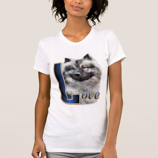 Camiseta Keeshond Art Gifts (Frente)
