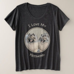 Camiseta Keeshond Brothers Painting - Arte Original de Cach