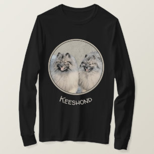 Camiseta Keeshond Brothers Painting - Arte Original de Cãe