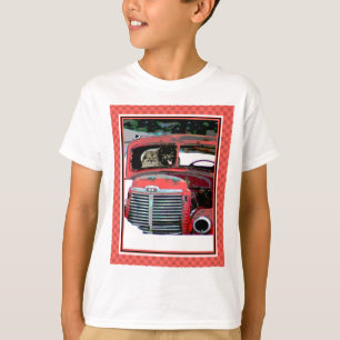 Camiseta Keeshond Christmas Old Truck Painting Art