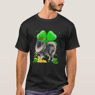 Camiseta Keeshond Dog Lucky Charm St. Patrick's Day Party O