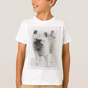 Camiseta Keeshond Puppy Drapy - Arte Cachorro Original Boni