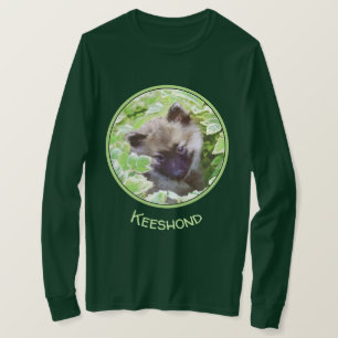 Camiseta Keeshond Puppy na Pintura Original