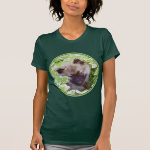 Camiseta Keeshond Puppy na Pintura Original