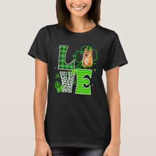 Camiseta Keeshond Shamrock Lucky C Dia de São Patrício irla