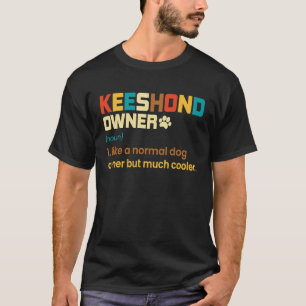 Camiseta Keeshond Vintage Retro Dog Mãe Pai