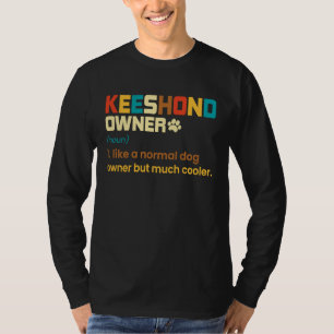 Camiseta Keeshond Vintage Retro Mãe de Cachorro Pai
