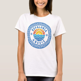 Camiseta Kefalonia, Grécias - Sol E Mar Mulheres