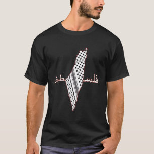 Camiseta Keffiyeh Palestine Map Men Scarf Shemagh Palesti