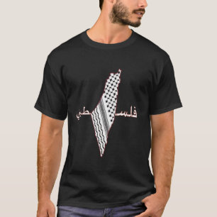 Camiseta Keffiyeh Palestine Map Men Scarf Shemagh Palesti