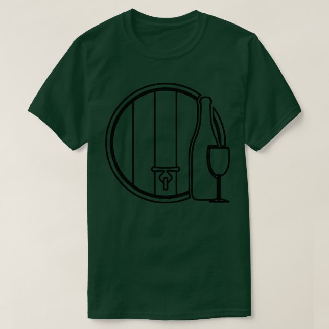 Camiseta Keg de vinho (Frente do Design)