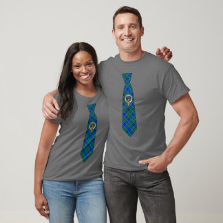 Camiseta Keith Crachá de Clã Escocês & Gravata Tartan