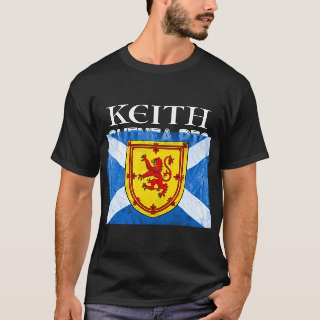 Camiseta Keith Scottish Clan Name Gift Scotland Flag Festiv (Frente)