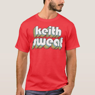 Camiseta Keith Sweat Retro Rainbow Tipografia Desbotada Est