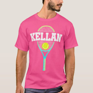 Camiseta Kellan Name Tênis Player Ball And Racket Spo