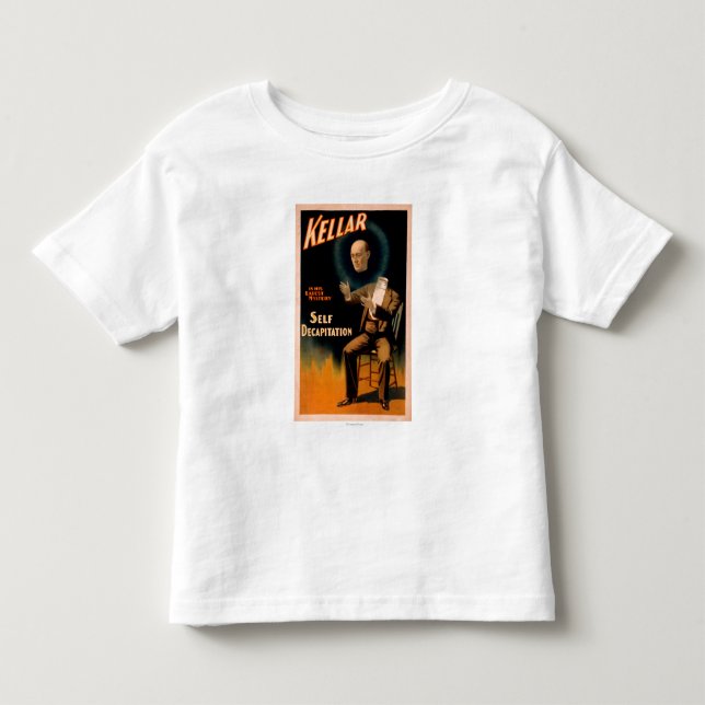 Camiseta Kellar que executa a mágica da decapitação do auto (Frente)