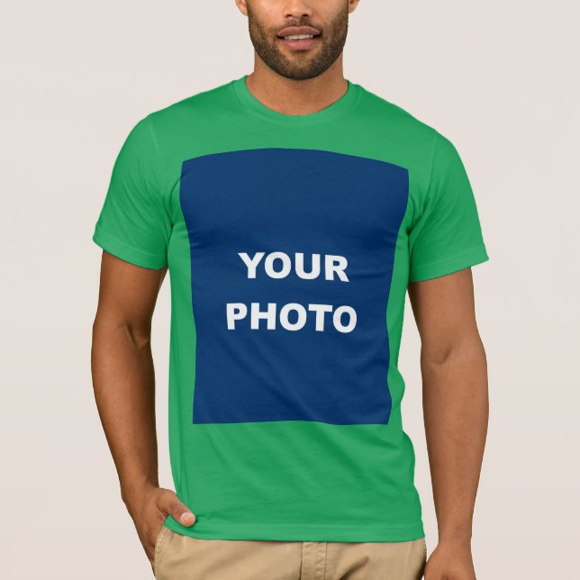 Camiseta Kelly Green Add Image Picture Logo (Frente)