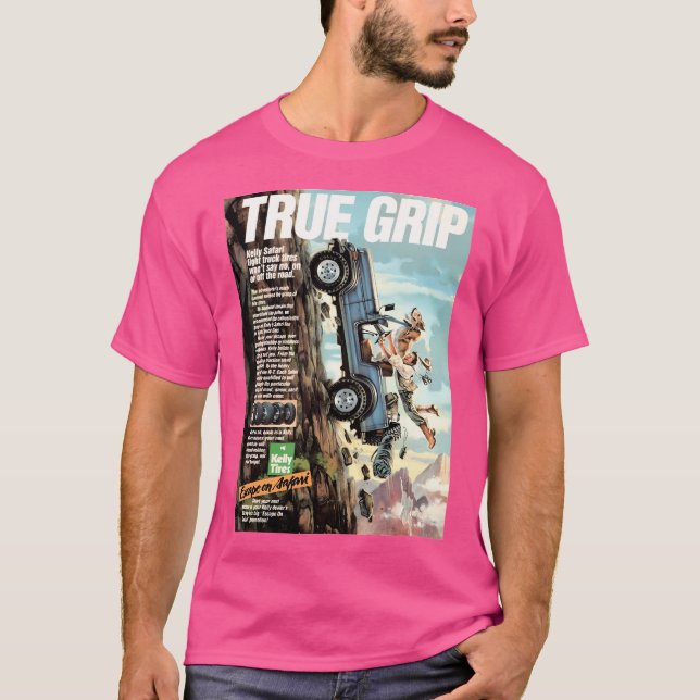 Camiseta Kelly Tires - Verdadeiro Anúncio Grip (Frente)
