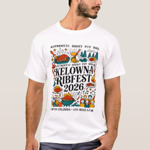 Camiseta Kelowna Ribfest 2026 Festival da Colúmbia Britânic