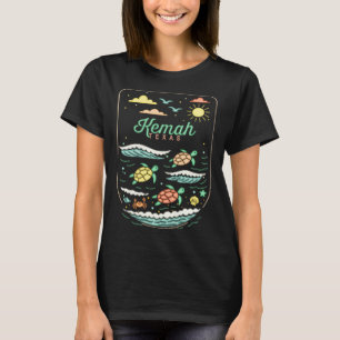 Camiseta Kemah Tx Fofa Férias na Praia Amante de Tartarugas