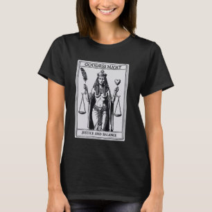 Camiseta Kemetic Tarot Card Ancient Egito Deusa Egípcia Ant