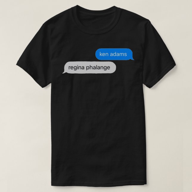 Camiseta ken adams and regina phalange  Sticker (Frente do Design)