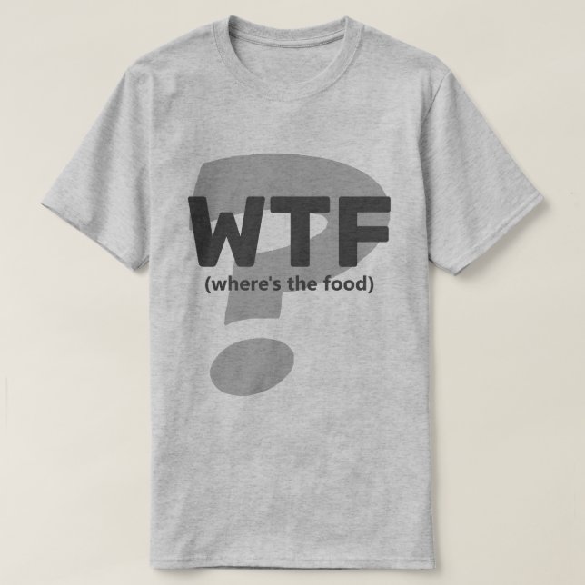 Camiseta Ken WTF Onde está a Comida (Frente do Design)