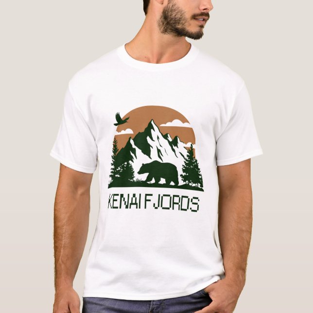 Camiseta Kenai Fjords - Alasca (Frente)
