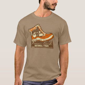 Camiseta Kenai Fjords National Park Alaska Brown And Orange