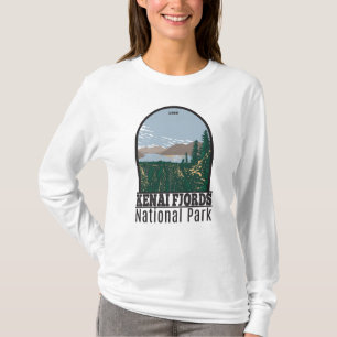Camiseta Kenai Fjords National Park Skilake Lake Vintage T-