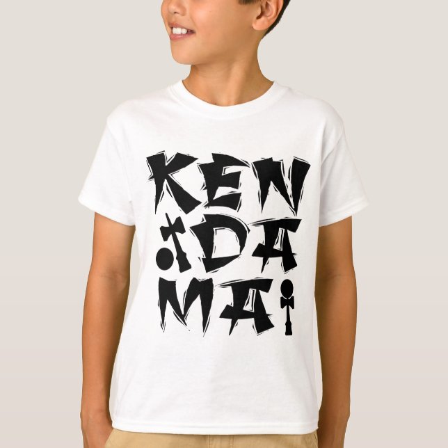 Camiseta Kendama cubado, preto (Frente)