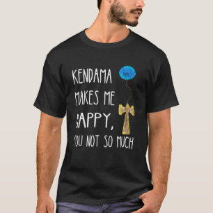 Camiseta Kendama Faz-Me Feliz Que Não Tanta Brinquedo De Ma
