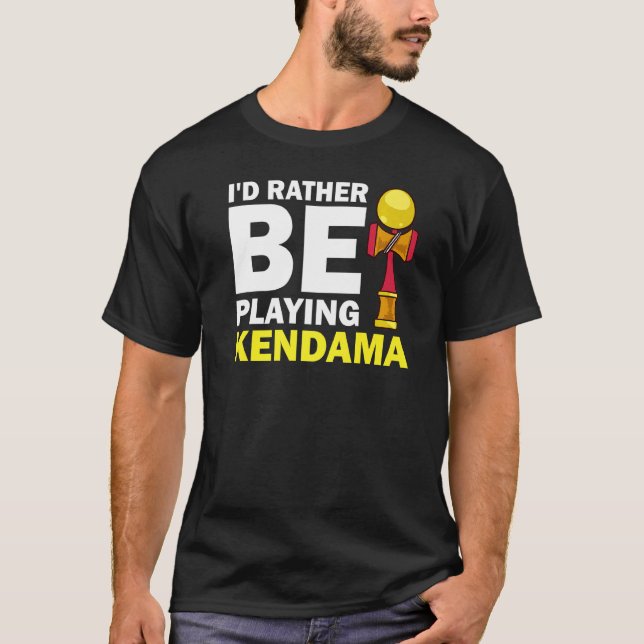Camiseta Kendama Trick Japonês Toy Ball Game Begin 1 (Frente)