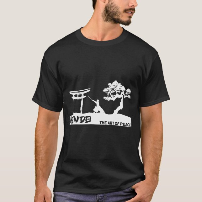 Camiseta Kendo Samurai Japonês O da Paz Kendo (Frente)