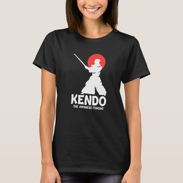 Camiseta Kendo The Japanese Fencing Swordfighter Martial Sh (Frente)