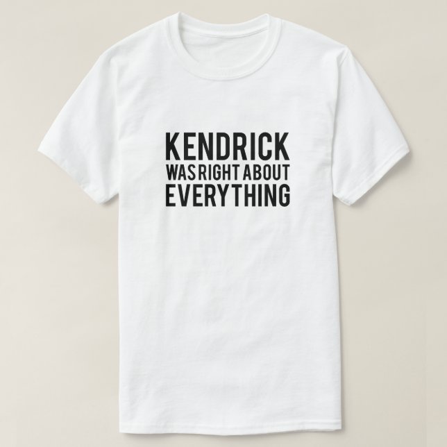 Camiseta Kendrick Estava Certo (Frente do Design)