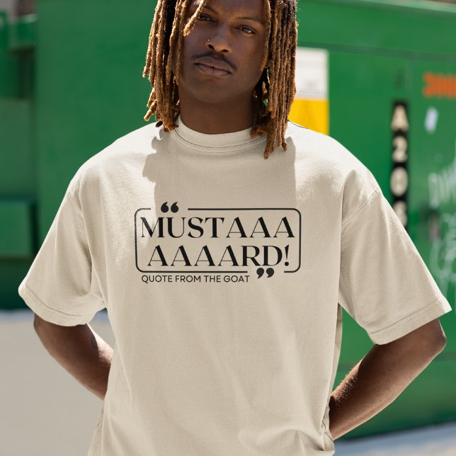Camiseta Kendrick Lamar - Mostarda - Citação do GOAT (Criador carregado)
