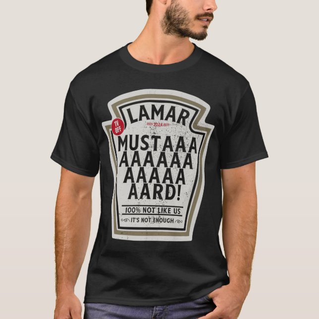 Camiseta Kendrick Lamar MostardaV Off vintage (Frente)