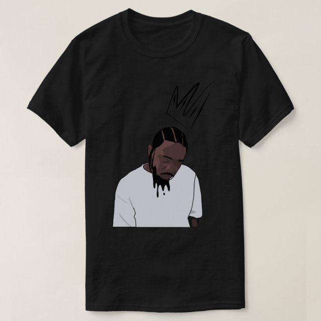 Camiseta Kendrick Lamar Sticker (Frente do Design)
