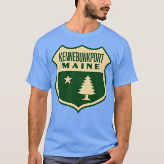 Camiseta Kennebunkport Maine Retro Pine Tree Tan