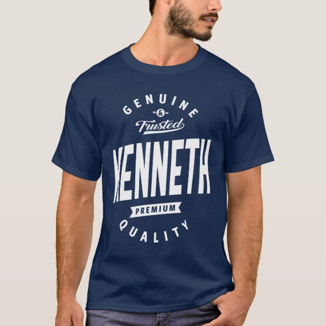 Camiseta Kenneth Personalizated Name Birthday Gift (Frente)