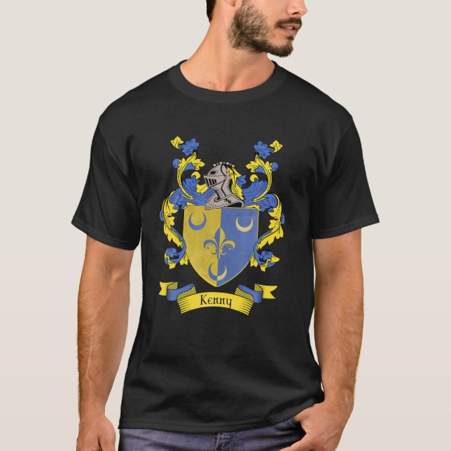Camiseta Kenny Casaco de Arms | Kenny Surname Family Crest (Frente)