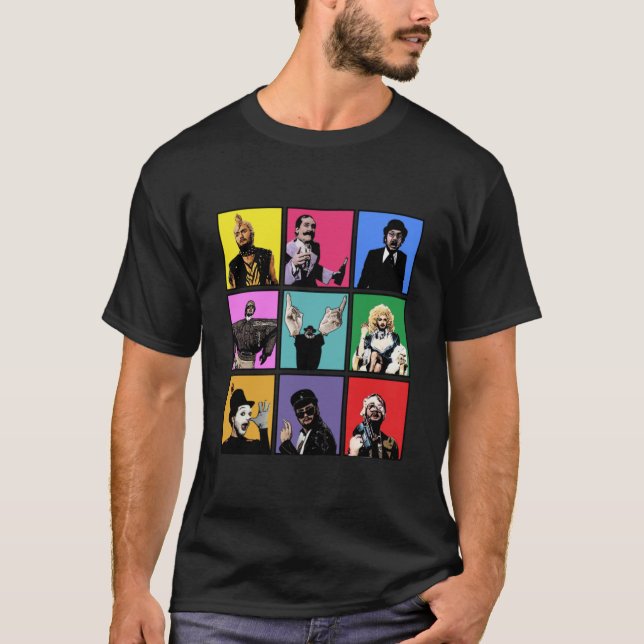 Camiseta Kenny Everett Characters Pop Art Classic (Frente)