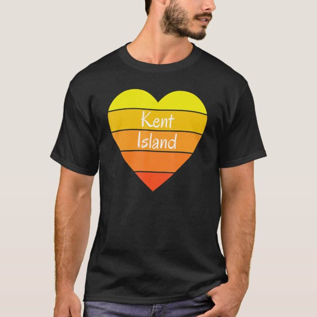 Camiseta Kent Island Clothing Company Heart Kent Island (Frente)