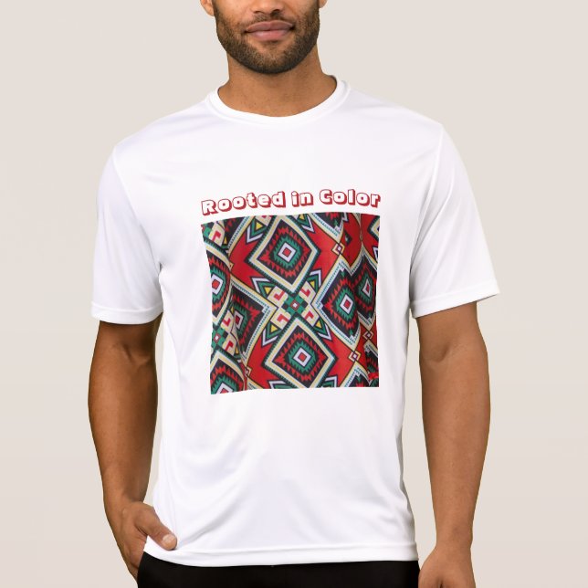 Camiseta Kente Geometric Tapestry (Frente)
