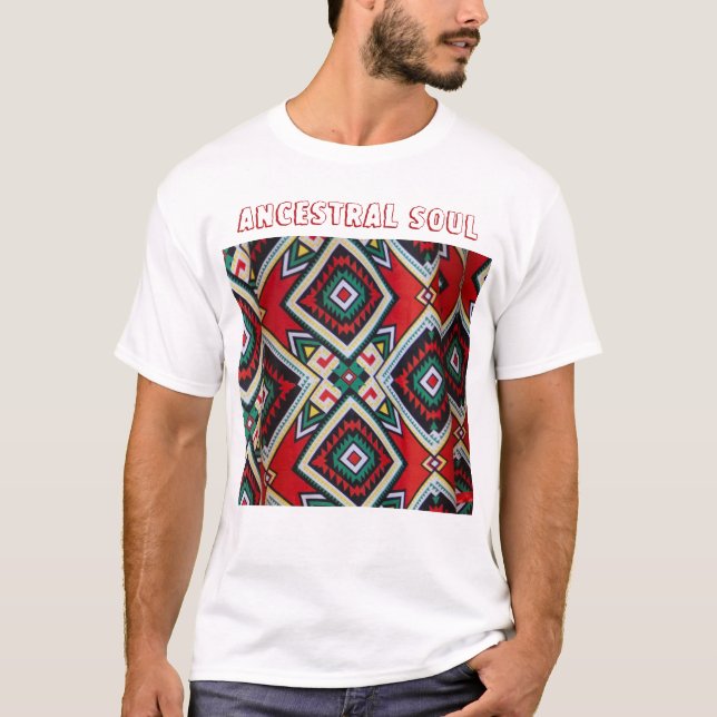 Camiseta Kente Geometric Tapestry (Frente)