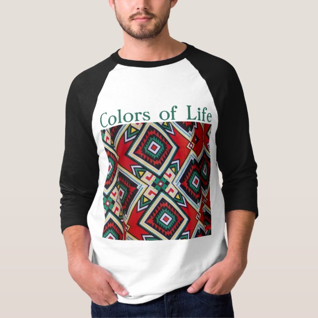 Camiseta Kente Geometric Tapestry (Frente)