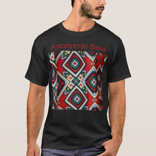 Camiseta Kente Geometric Tapestry (Frente)