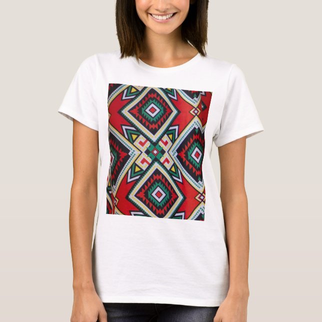 Camiseta Kente Geometric Tapestry (Frente)
